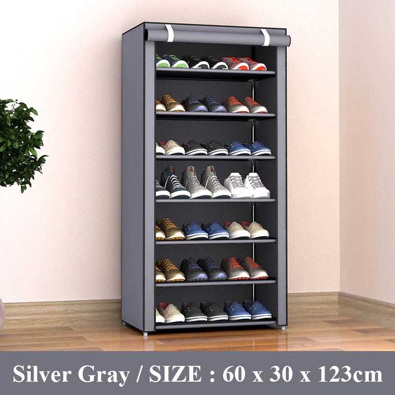 Jual BKZ Rak Tempat Lemari Sepatu Sandal Kain 8 Susun shoe rack 8 Layer ...