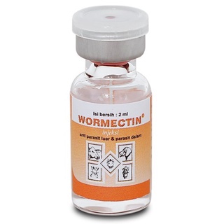 Jual Wormectin 2ml Injeksi Anti Parasit | Anti Jamur | Scabies | Kutu ...