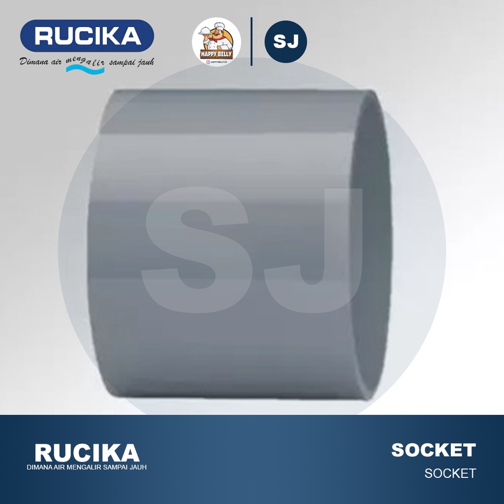 Jual Fitting PVC Rucika Sok D - DS 1 1/2 - Socket D | Shopee Indonesia