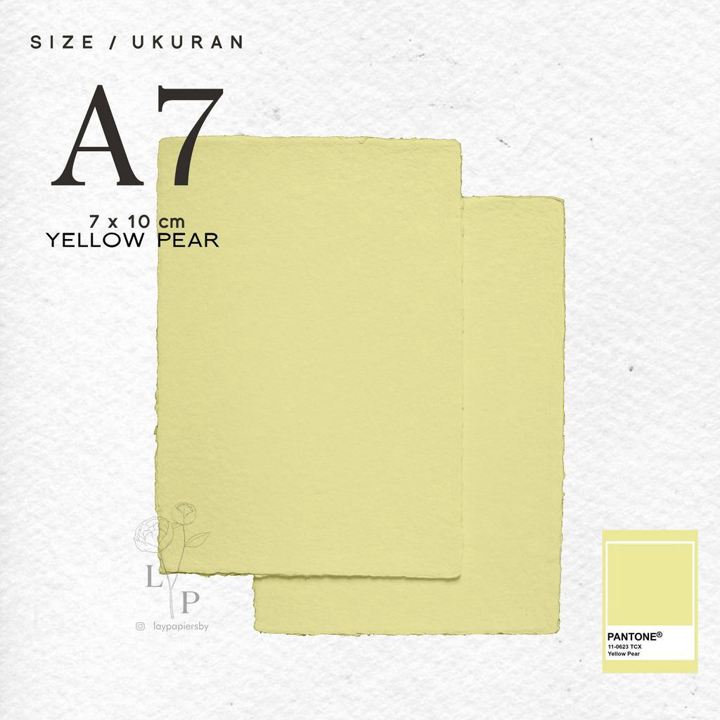 Jual Handmade Paper / Kertas Daur Ulang / Recycle Paper - Yellow Pear ...