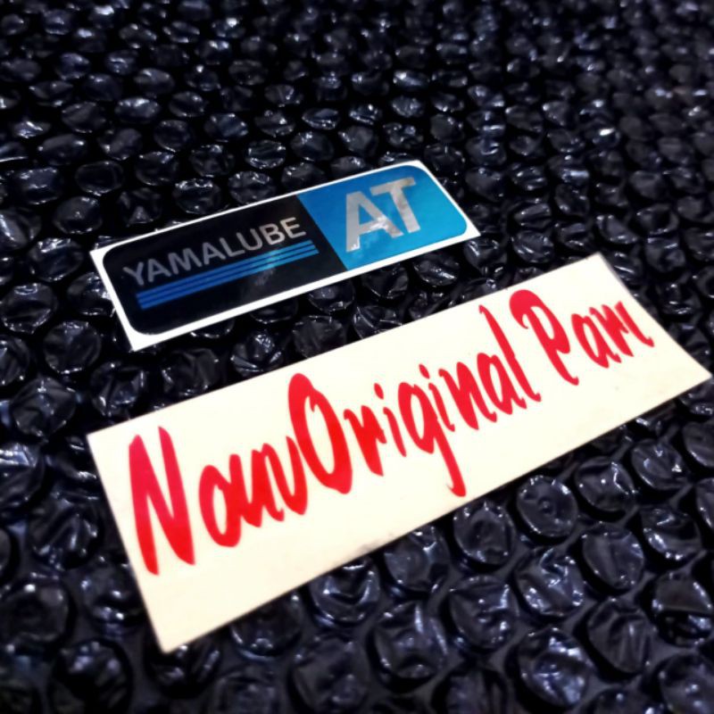 Jual Sticker Yamalube AT Biru Chrome CVT Nouvo Mio Fino Soul Nmax Xmax ...