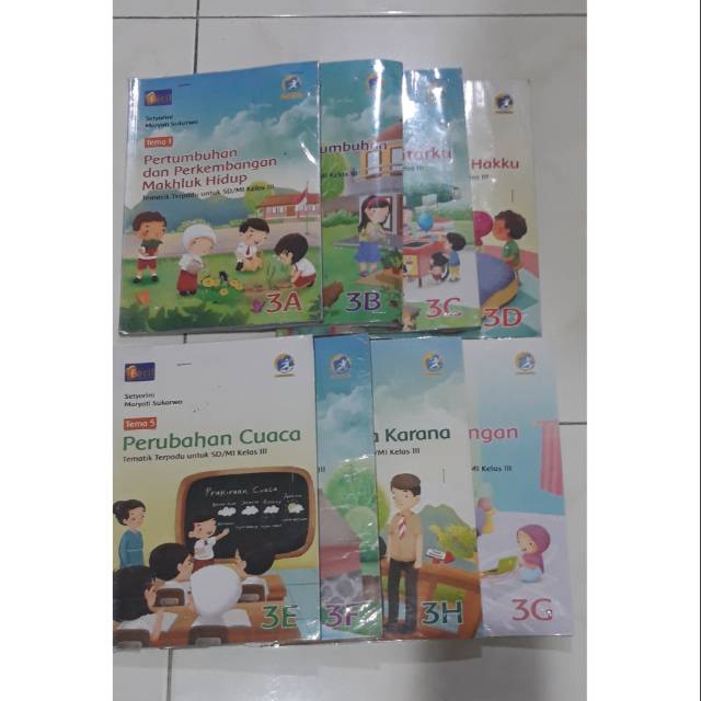 Jual Buku tematik kelas 3 (A-G) | Shopee Indonesia