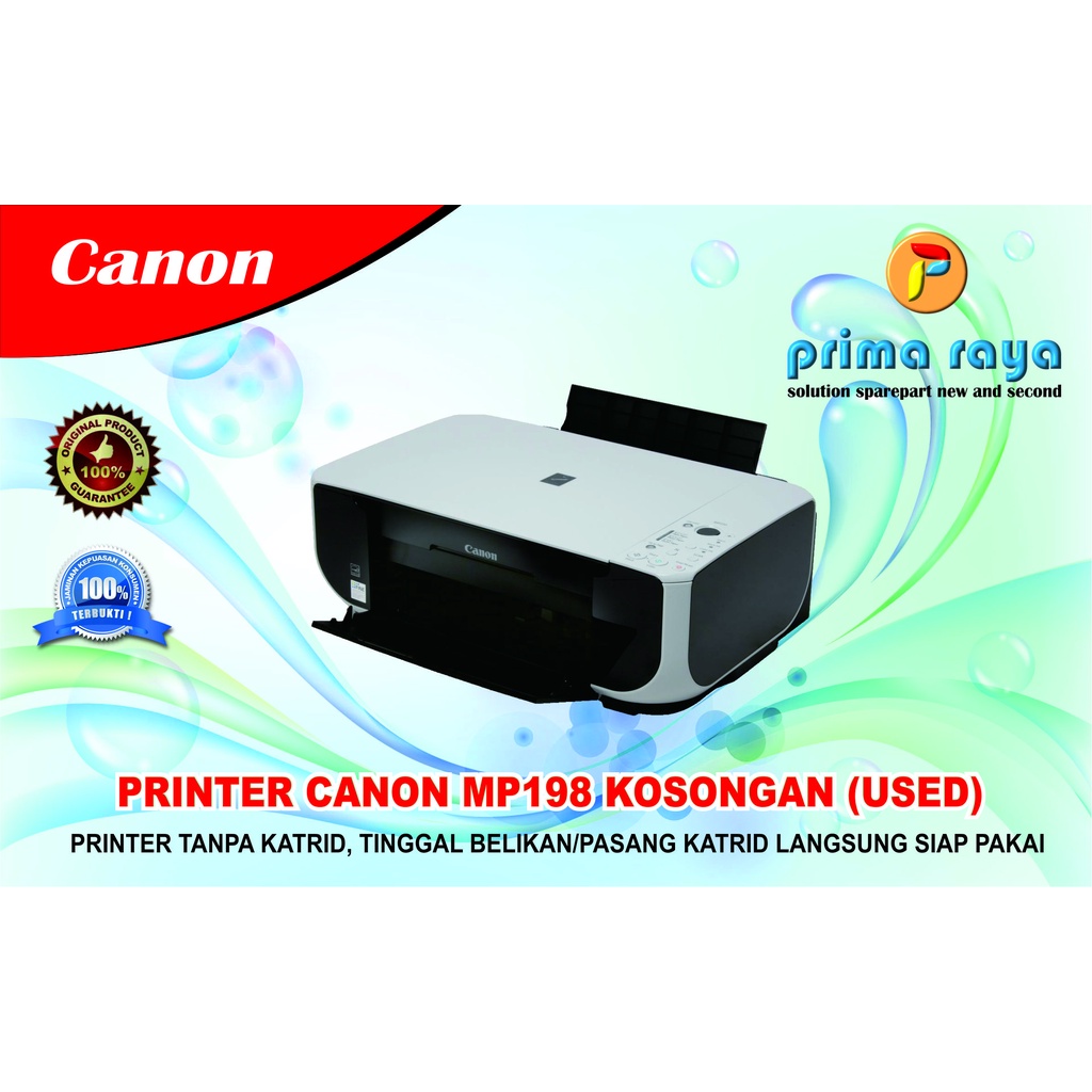 Jual Printer Canon Pixma MP198 All In One Normal Siap Pakai (Kosongan ...