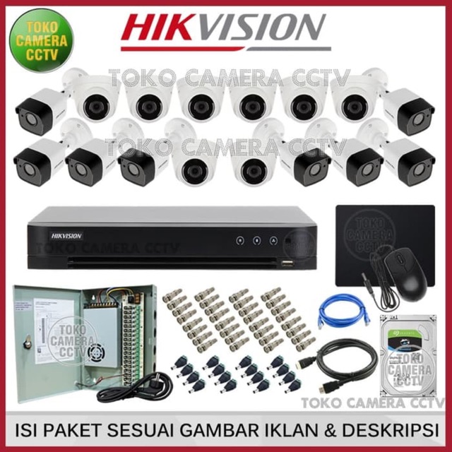 Paket cctv hot sale 16 channel