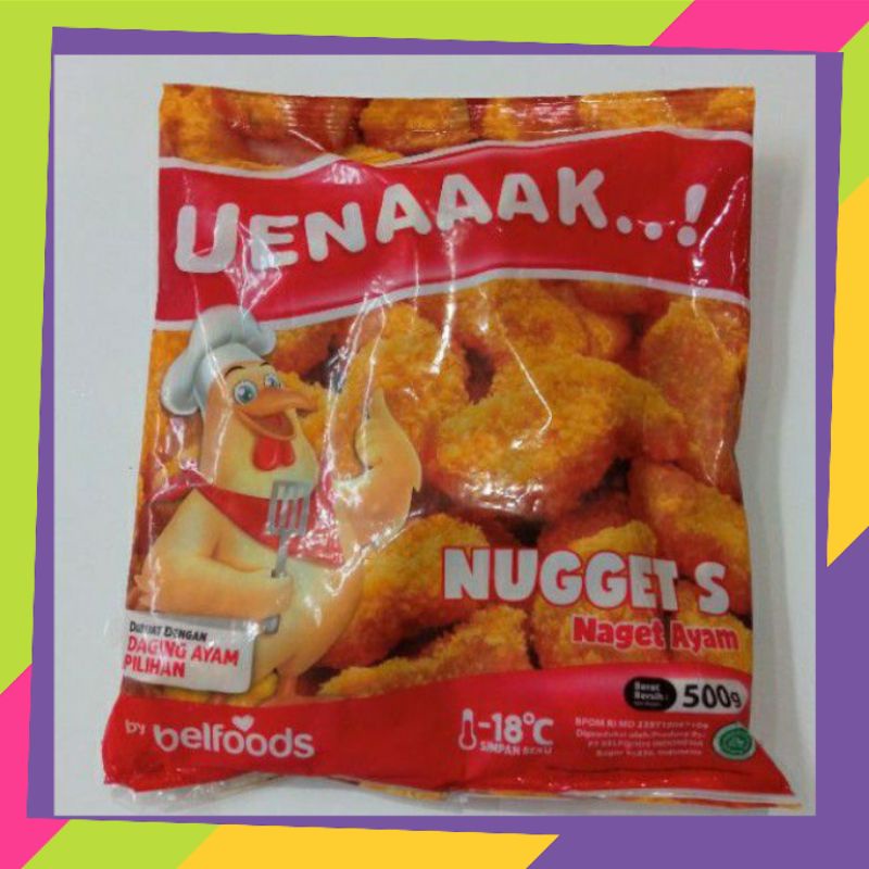 Jual Belfoods Uenaak Nugget S 500gr Shopee Indonesia