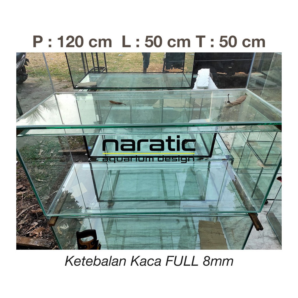 Jual Aquarium 120x50x50 8mm polosan Shopee Indonesia