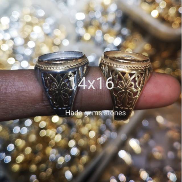 Jual Ring emban titanium super kualitas model terawang | Shopee Indonesia
