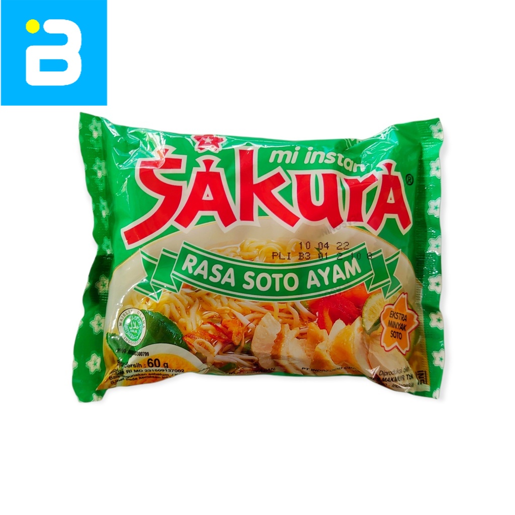 Jual Sakura Mie Instant Rasa Soto Ayam 65 G Shopee Indonesia