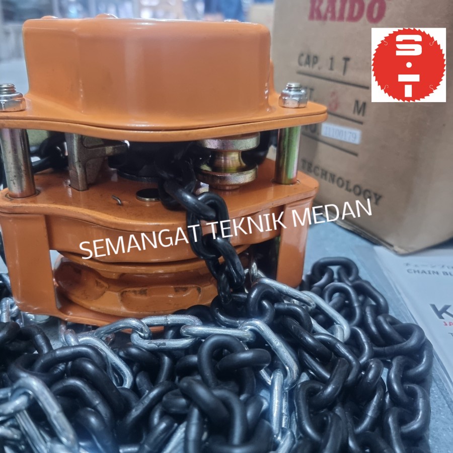 Jual CHAIN BLOCK KEREKAN KATROL HOIST 1TON 1 TON 30 METER 30MTR KAIDO ...