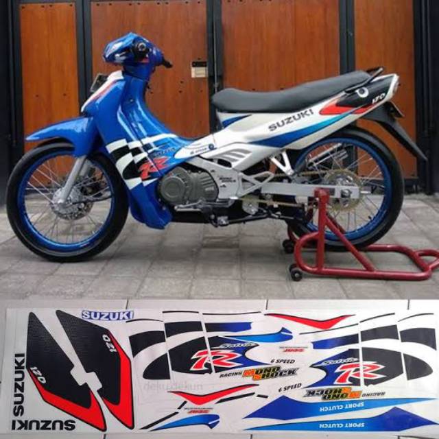 Jual Sticker motor Suzuki Satria lumba /Dekal Sticker ori satria R ...