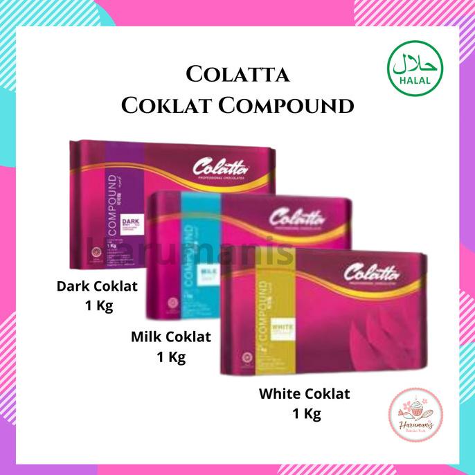 Jual Colatta Dark Chocolate Compound 1Kg New | Shopee Indonesia