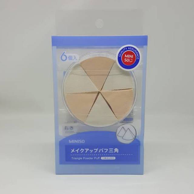 Jual Miniso Spons Triangle Powder Puff ( 6 pieces) | Shopee Indonesia