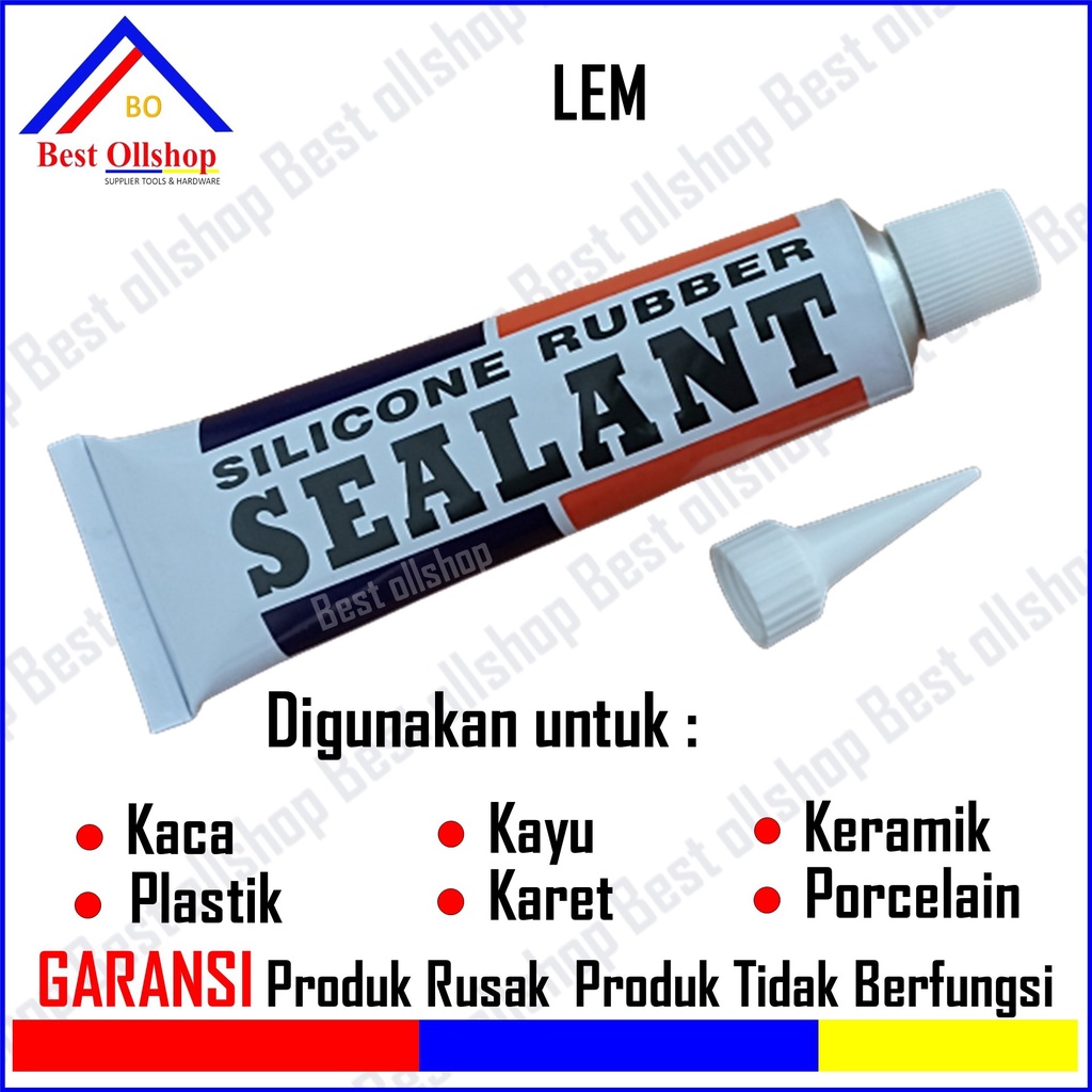 Jual Lem Akuarium Kaca Silicon Sealant/Lem Silicone Kaca Acetic Silen ...