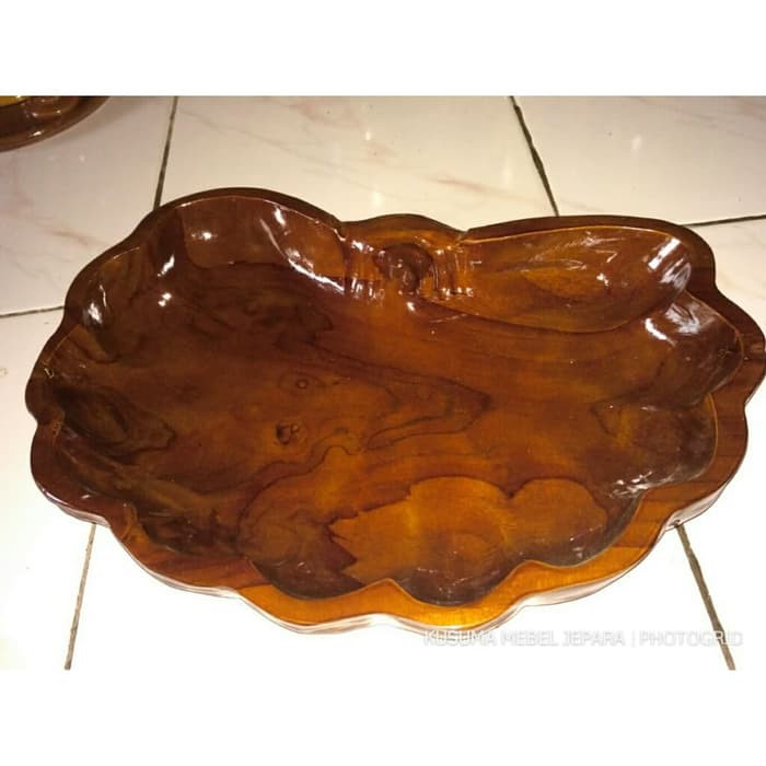 Jual Tempat Buah Model Kerang Kayu Jati - (Panjang 38cm, Lebar 20cm ...
