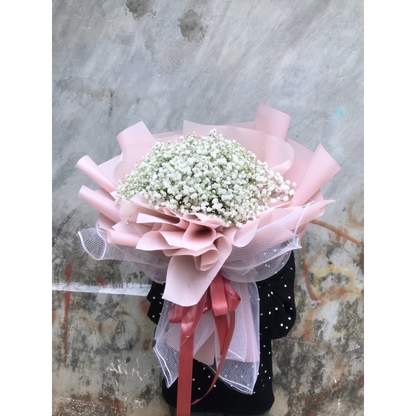 Jual BUCKET BABY BREATH SIZE MEDIUM TO LARGE (FREE CARD) | Shopee Indonesia