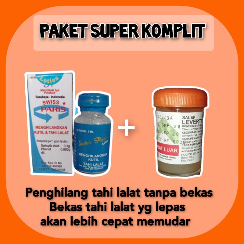 Jual PAKET SUPER KOMPLIT PENGHILANG TAHI LALAT original swiss paris ...