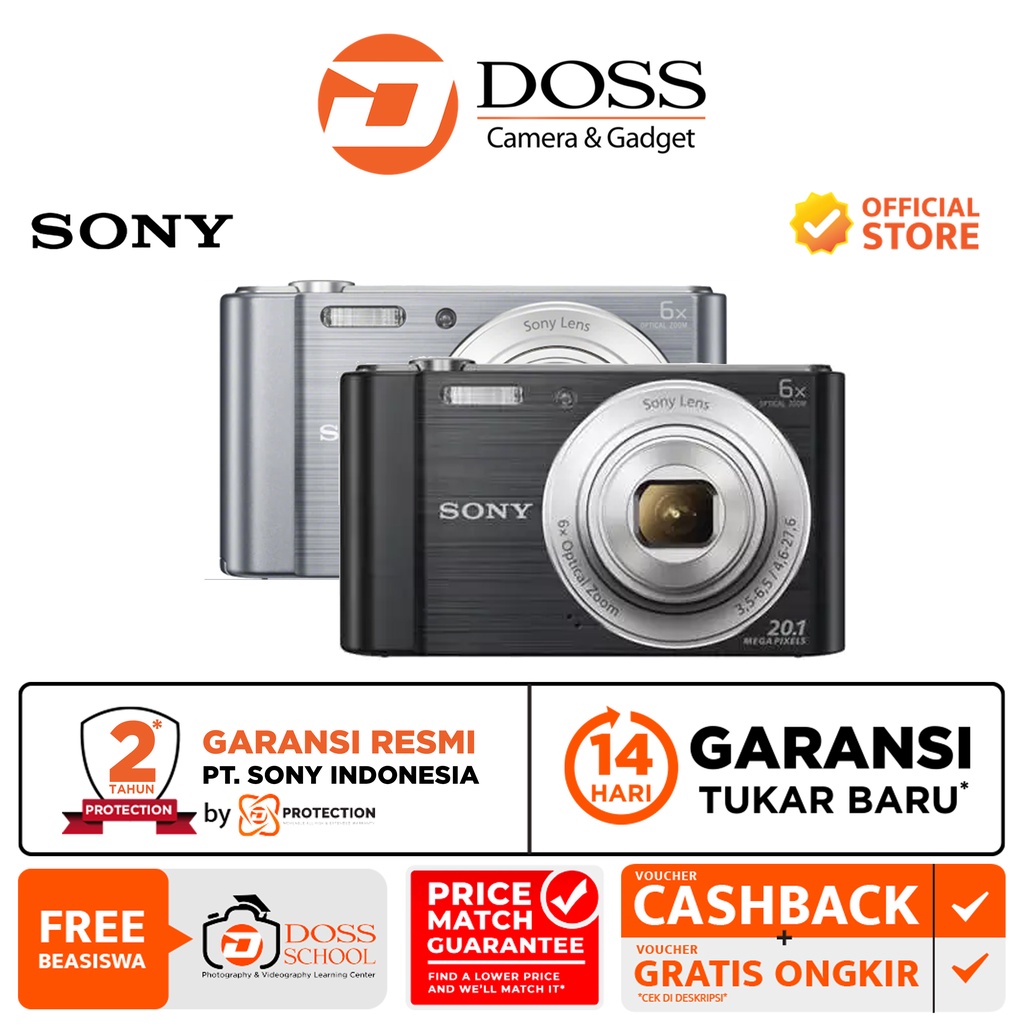 Jual Sony Cybershot DSCW810 Digital Compact Camera Shopee Indonesia