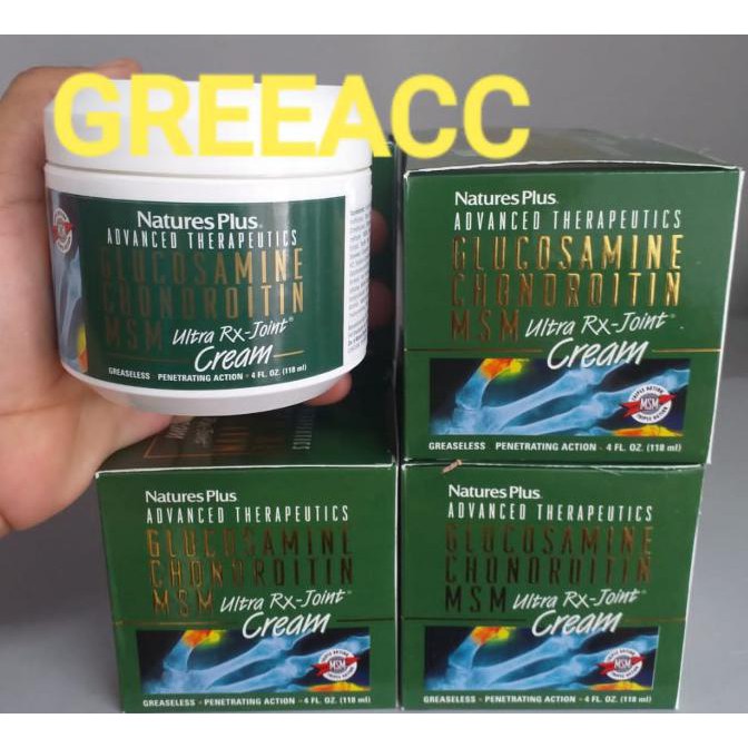 Jual Original Nature's Plus Glucosamine Chondroitin MSM Ultra RXJoint Cream 118mL Asli Shopee