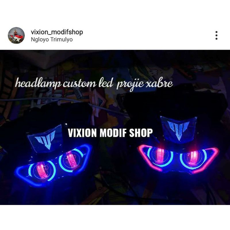 Jual headlamp xabre vixion mt15 mt25 cb150r lampu nvl nva all new