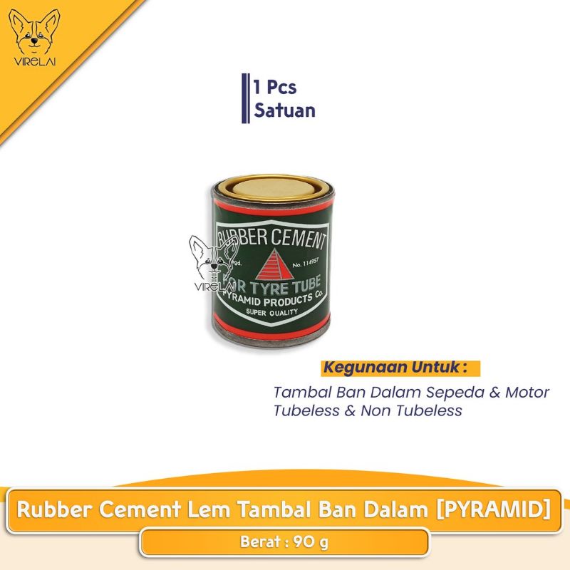 Jual Rubber Cement Lem Cacing Tubeless Karet Tambal Tip Top Pyramid tambal ban dalam sepeda [90