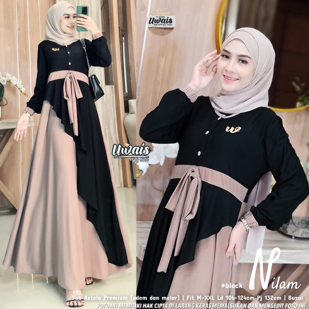 Jual [COD] Nilam Maxy Pakaian Muslim Wanita Terlaris/Baju Terlaris
