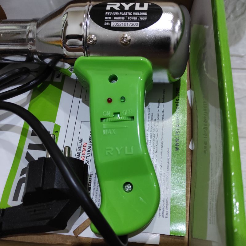 Jual RYU RWG 700 MESIN LAS PVC RYU RWG700 700WATT | Shopee Indonesia