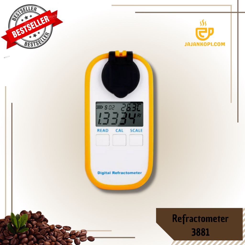 Jual Digital Refractometer Coffee Brix 050 TDS 025, Refraktometer Kopi Shopee Indonesia