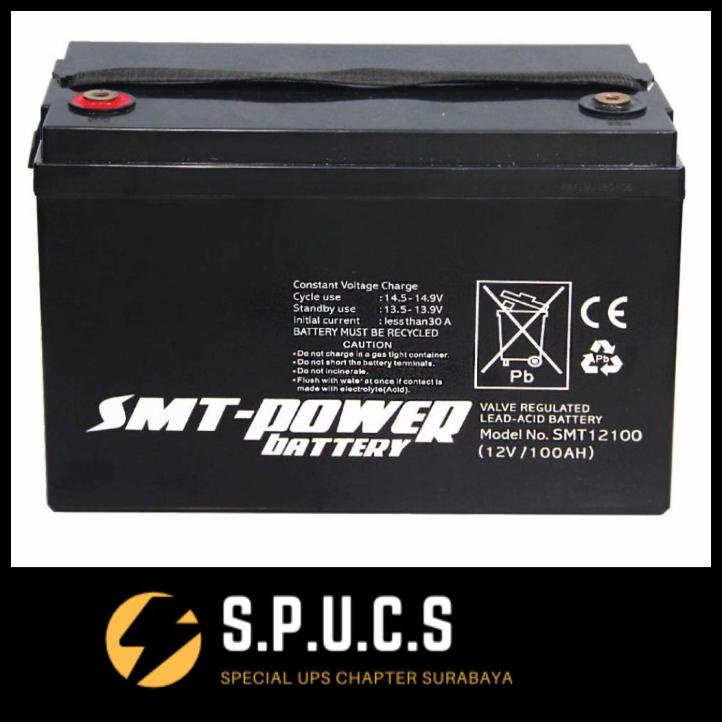 Jual Aki Ups Smt Power 12v 100ahdeep Cycle Gelvrlabaterai Solar Shopee Indonesia 1432