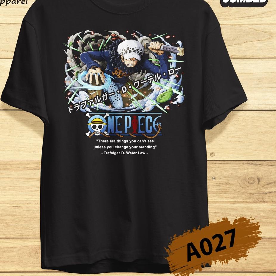 Jual Kaos Distro Anime Baju Anime Vol One Piece Trafalgar Shopee Indonesia