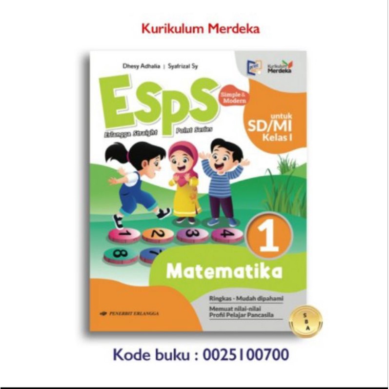 Jual BUKU ESPS KURIKULUM MERDEKA UNTUK KELAS 1 K2021 ESPS MTK, IPAS, B ...