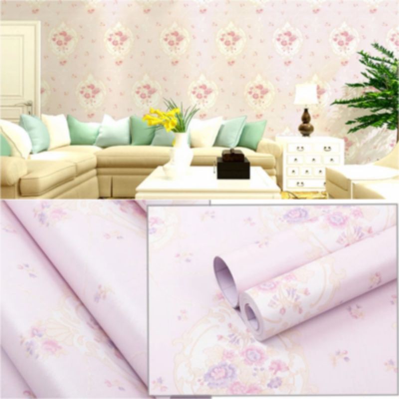 Jual walpaper stiker dinding motif bunga | Shopee Indonesia
