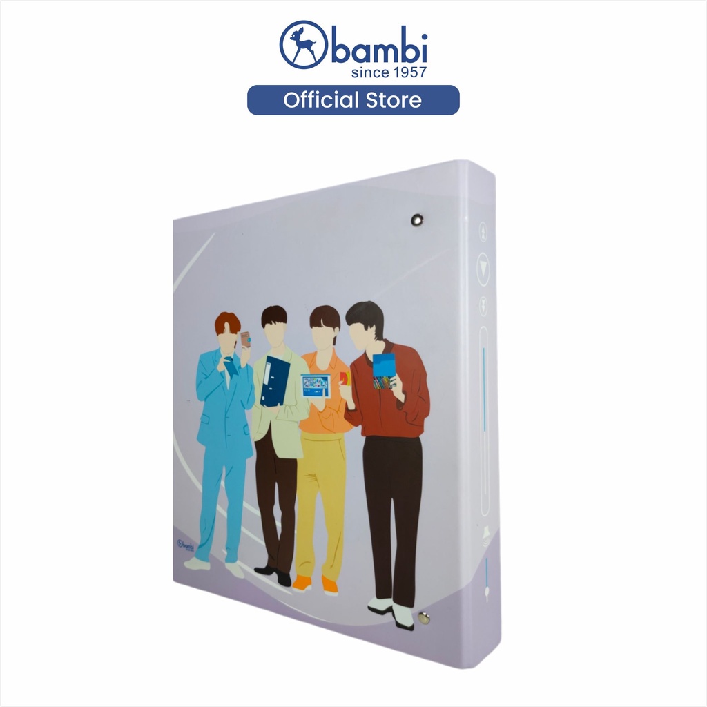 Jual KPOP SERIES // Bambi DType Ring Binder PURPLE GREY Series
