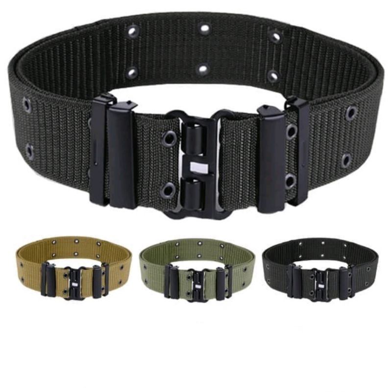 IKAT PINGGANG PRIA TACTICAL COBRA BUCKLE KLIK BELT HIJAU ARMY, IKAT  PINGGANG KANVAS, DLL