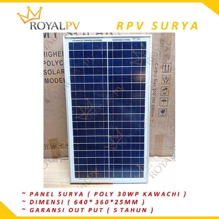 Jual panel surya 30wp solar cell 30wp solar panel 30wp poly | Shopee ...