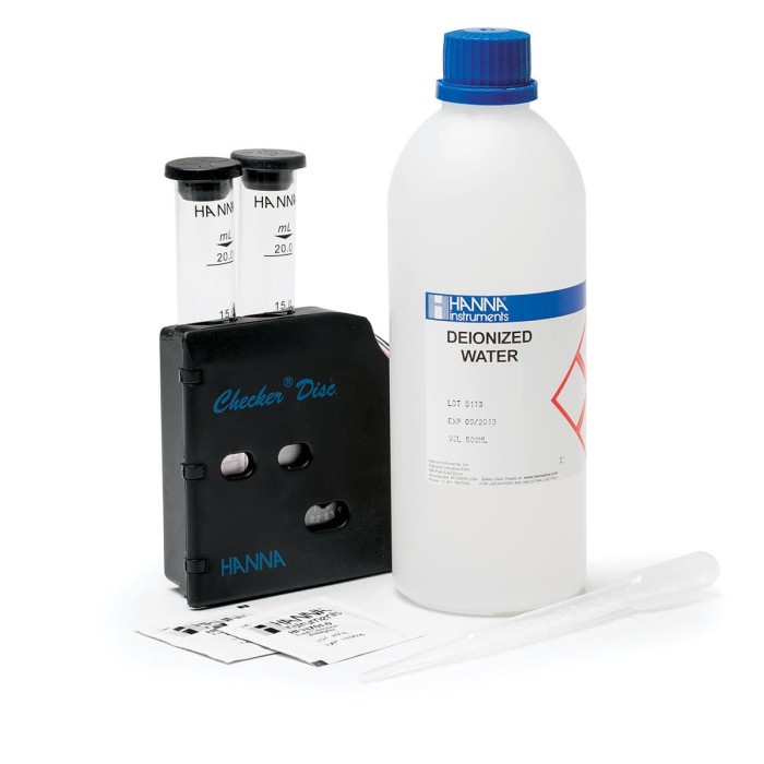 Jual HI38017 Free & Total Chlorine Test Kit Hanna Instruments