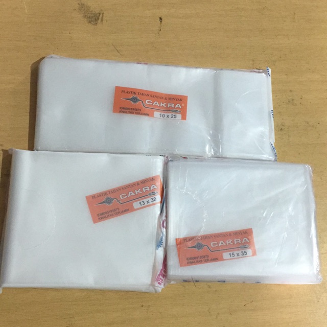 PLASTIK CAKRA 10-15 ISI 4pac