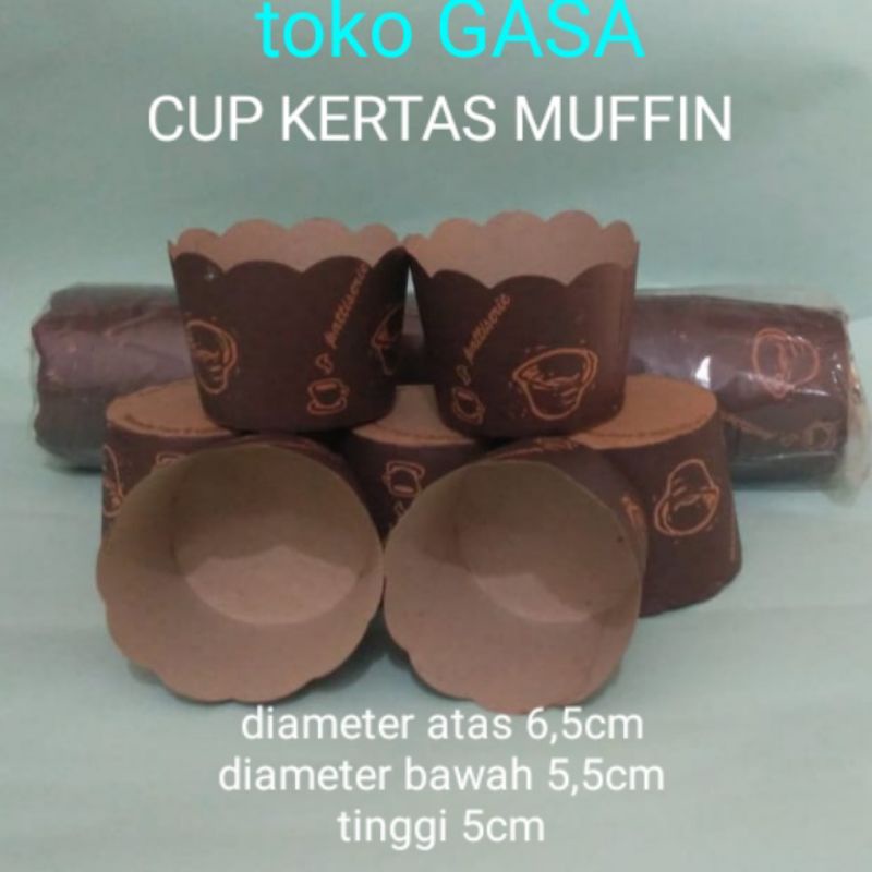 Jual Cup Kertas Muffin Small Kecil ukuran S/paper cup cake cases muffin ...