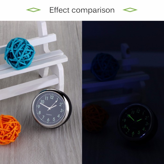 Jual Jam Analog Mini Glow in Dark Variasi Jam Mini Dashboard Interior ...