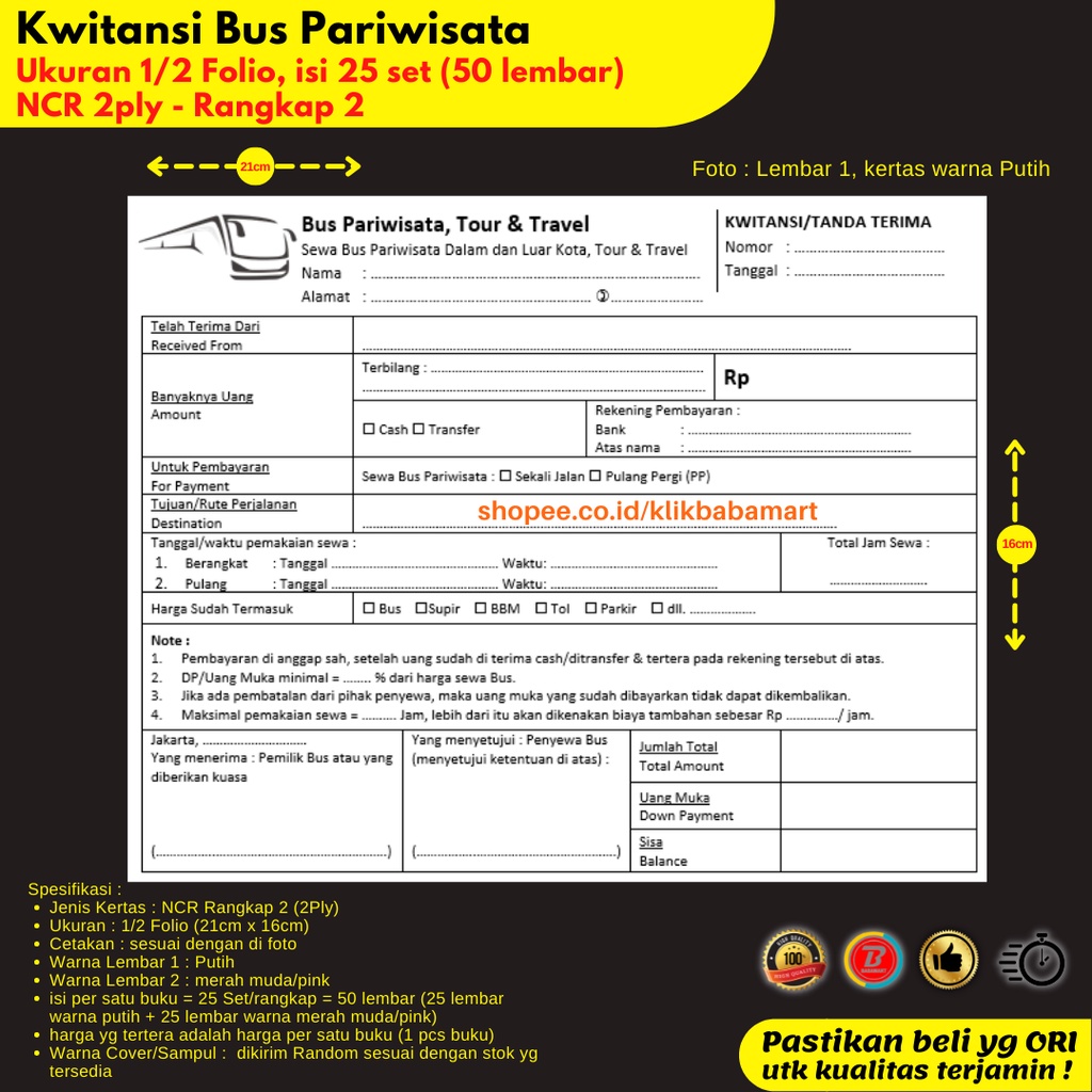 Nota Bus Pariwisata: Lebih dari Sekedar Bukti Pembayaran