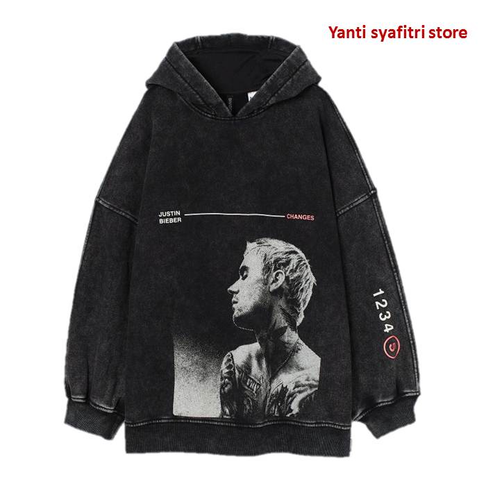 Jual Hoodie HNM H M Justin Bieber Changes Black original Shopee Indonesia