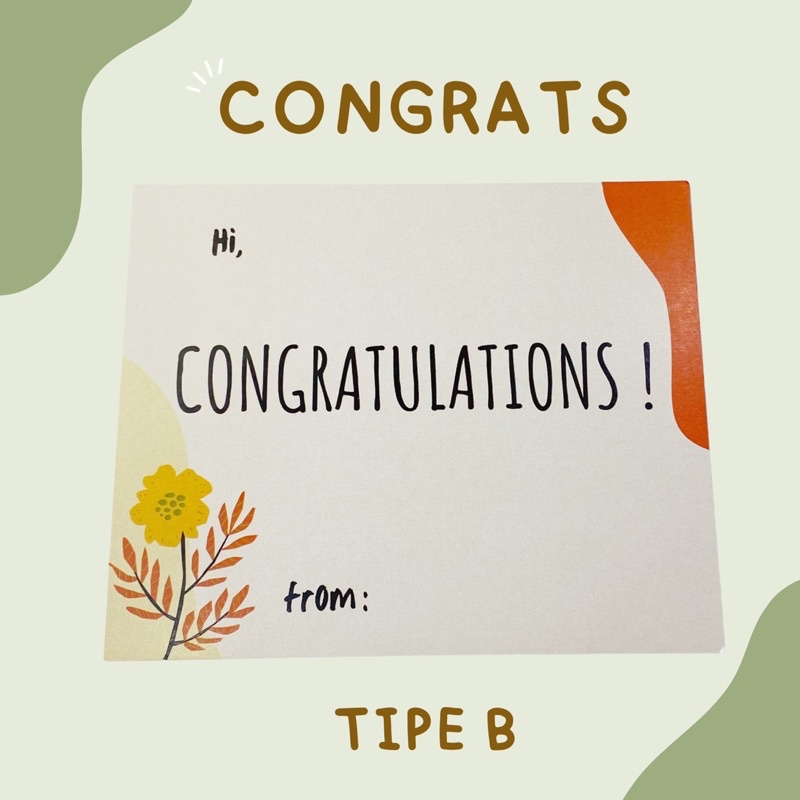 Jual KARTU UCAPAN - CONGRATULATIONS / HAPPY GRADUATION | Shopee Indonesia