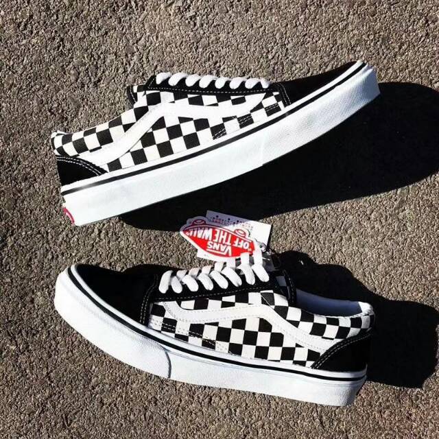 Vans old skool checkerboard japan clearance market