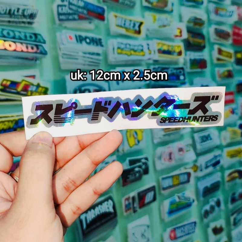 Jual sticker printing SPEEDHUNTERS JEPANG NEW holo 12cm | Shopee Indonesia