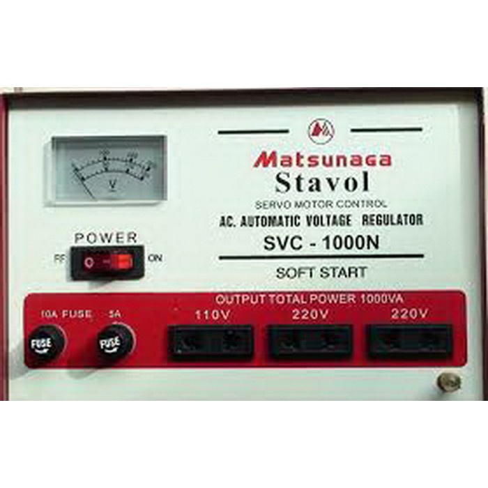 Jual Stabilizer Matsunaga 1000 Watt Stavol Svc 1000n Matsunaga