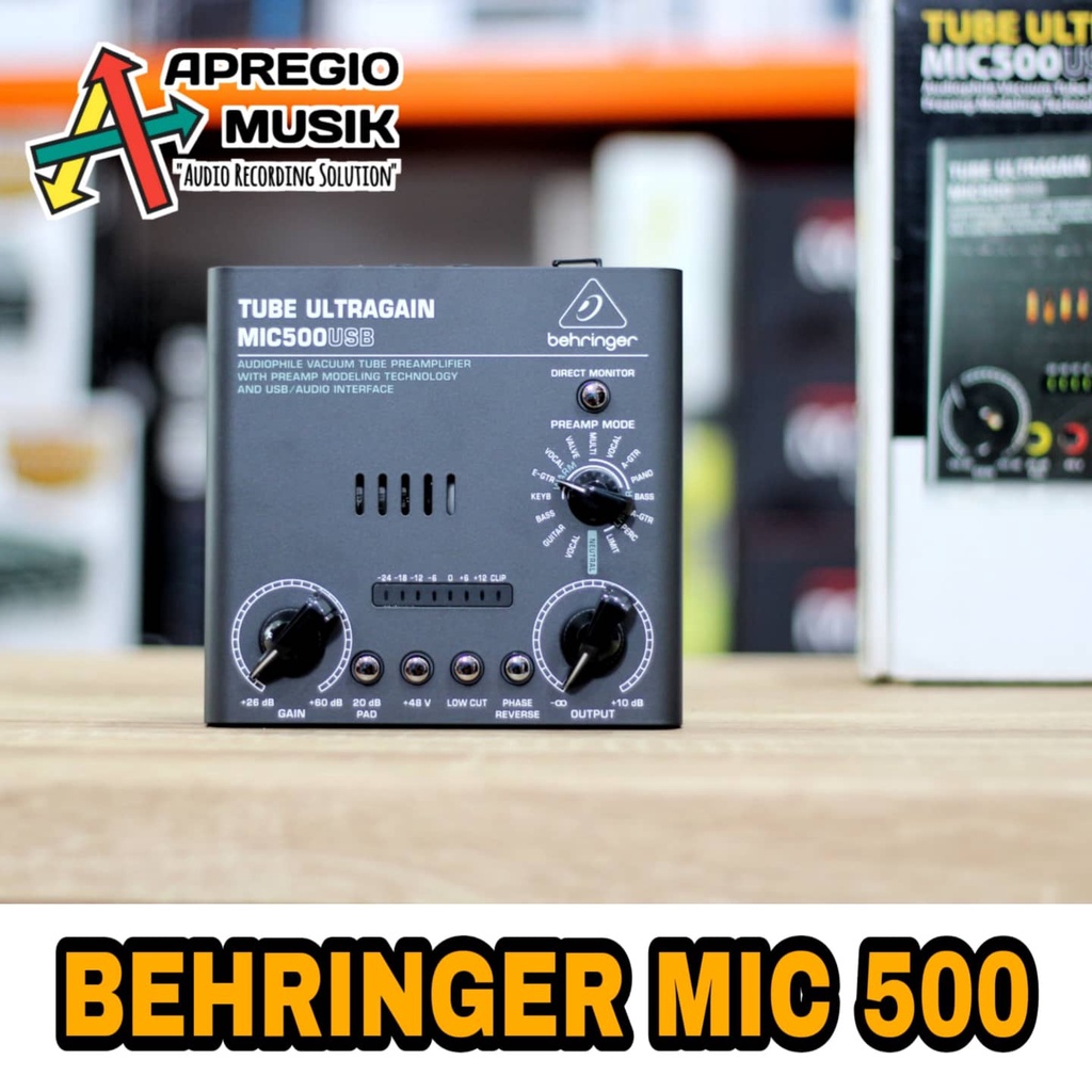 Jual Behringer MIC500 MIC 500 Tube Ultragain Microphone Preamp with USB