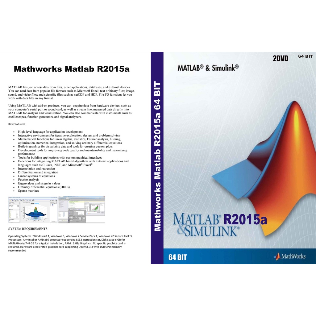 Jual DVD -Mat-lab -R2015a 64 BIT | Shopee Indonesia