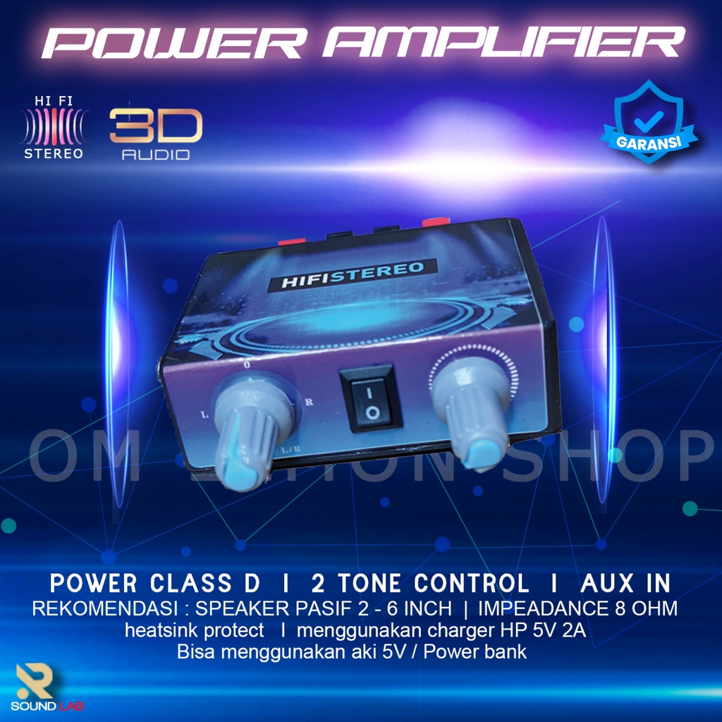 Jual 011 ampli Power amplifier kit mini 5V HIFI STEREO Extra Bass Shopee Indonesia