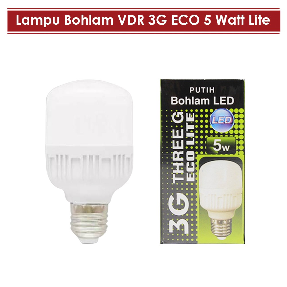 Jual Lampu Led Vdr Eco Lite 10 Watt Warna Putih Bohlam Kapsul Super