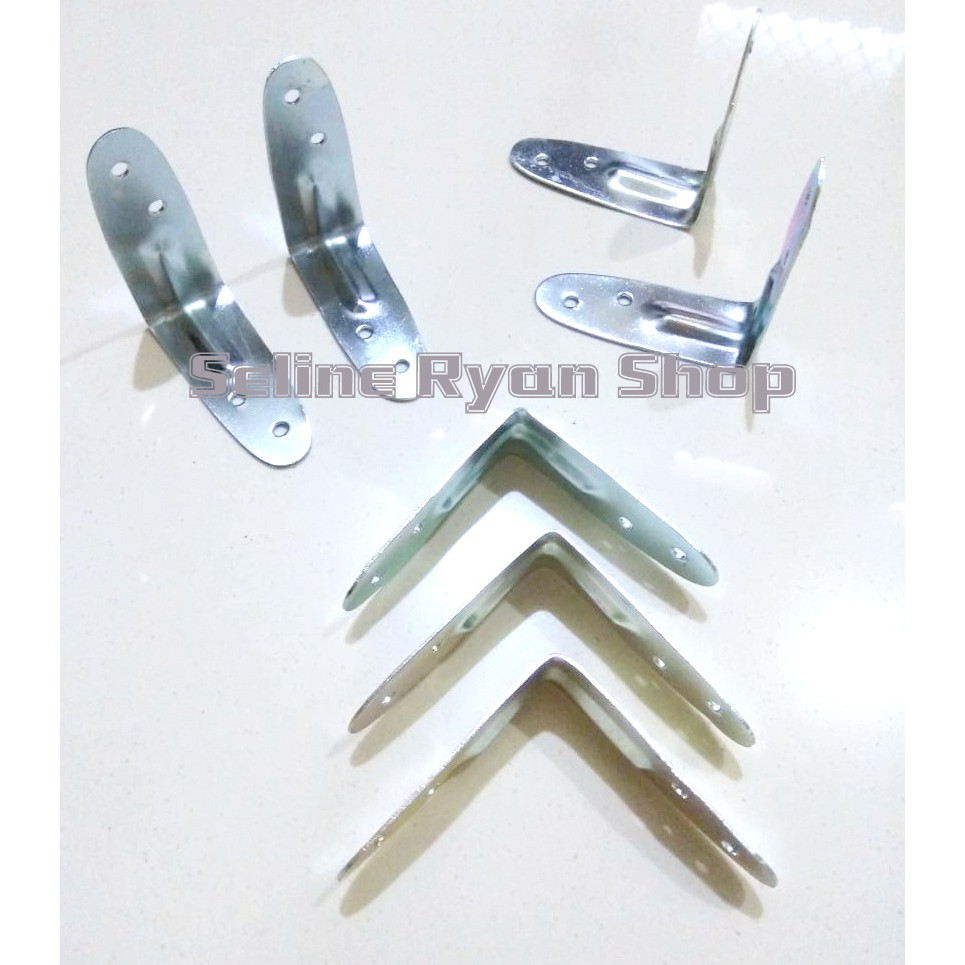 Jual Siku Plat L / Siku Kursi/ Penyangga Rak Uk. 6x6cm (Per 1 pc ...