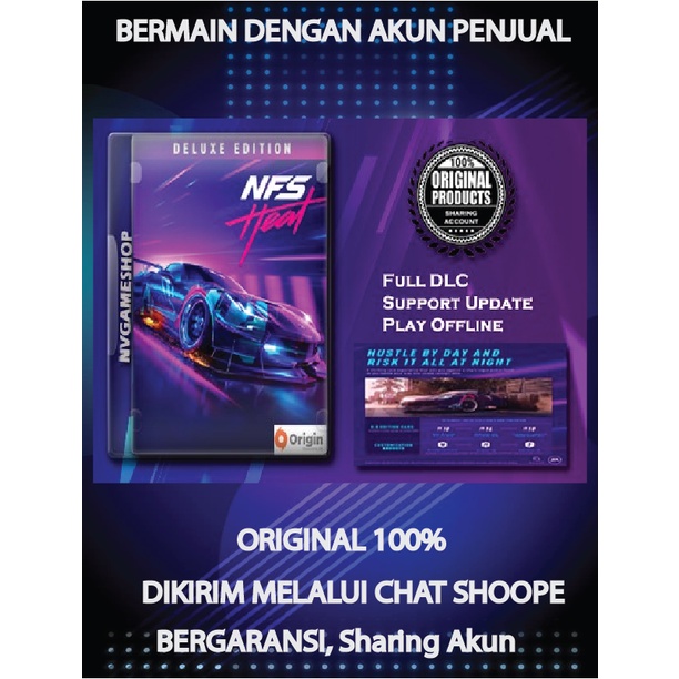 Jual Need For Speed Heat / NFS Heat Deluxe Game PC - ORIGIN Sharing ...